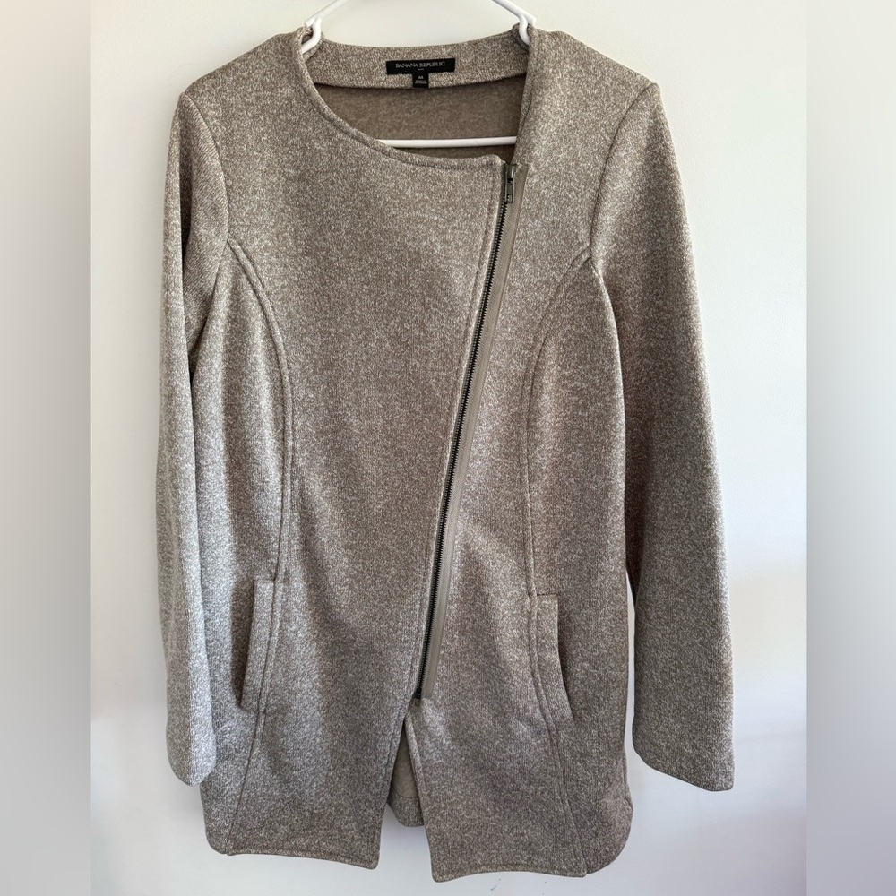 Banana Republic Long Knit Jacket Medium